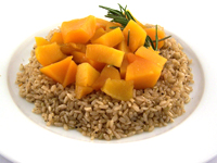 butternut squash and brown rice